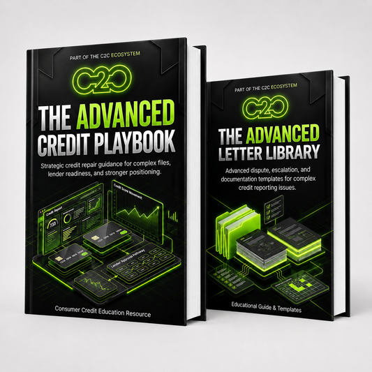 The Advanced Credit Playbook and The Advanced Letter Library — C2C advanced credit education bundle