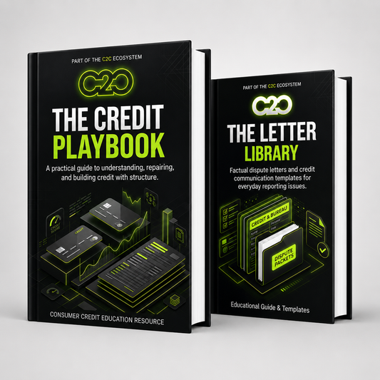 The Credit Playbook and The Letter Library — C2C credit education bundle